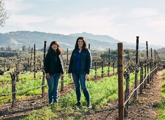 Maggie Kruse and Dana Grande at Jordan Vineyard