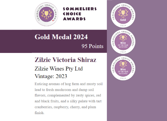 Zilzie Victoria Shiraz Shelf Talker